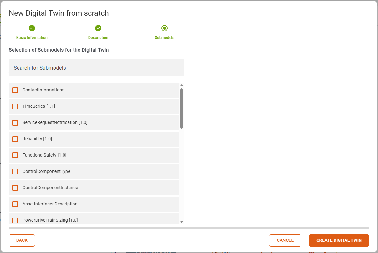 Creation Wizard Basic Information