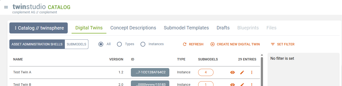 Twin Catalog - Shells